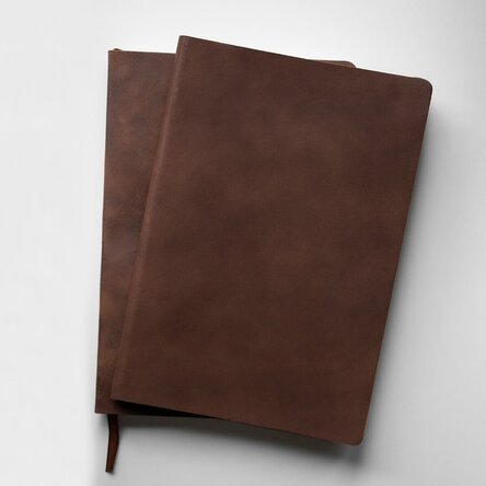 Personalised leather diary with message