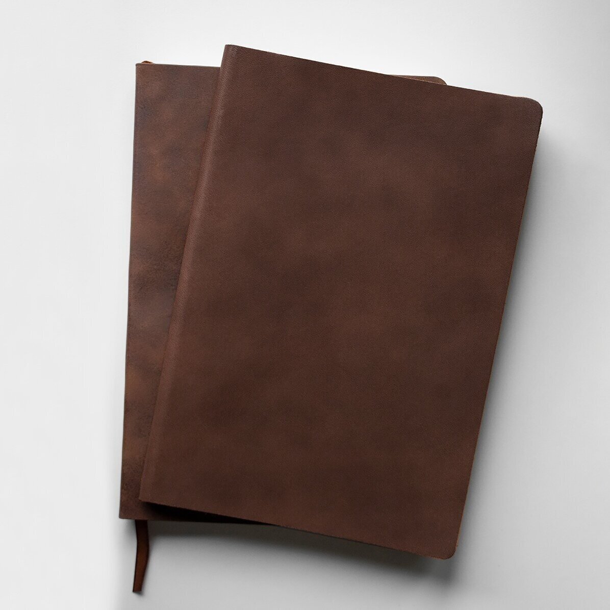 Personalised leather diary with monogram and name