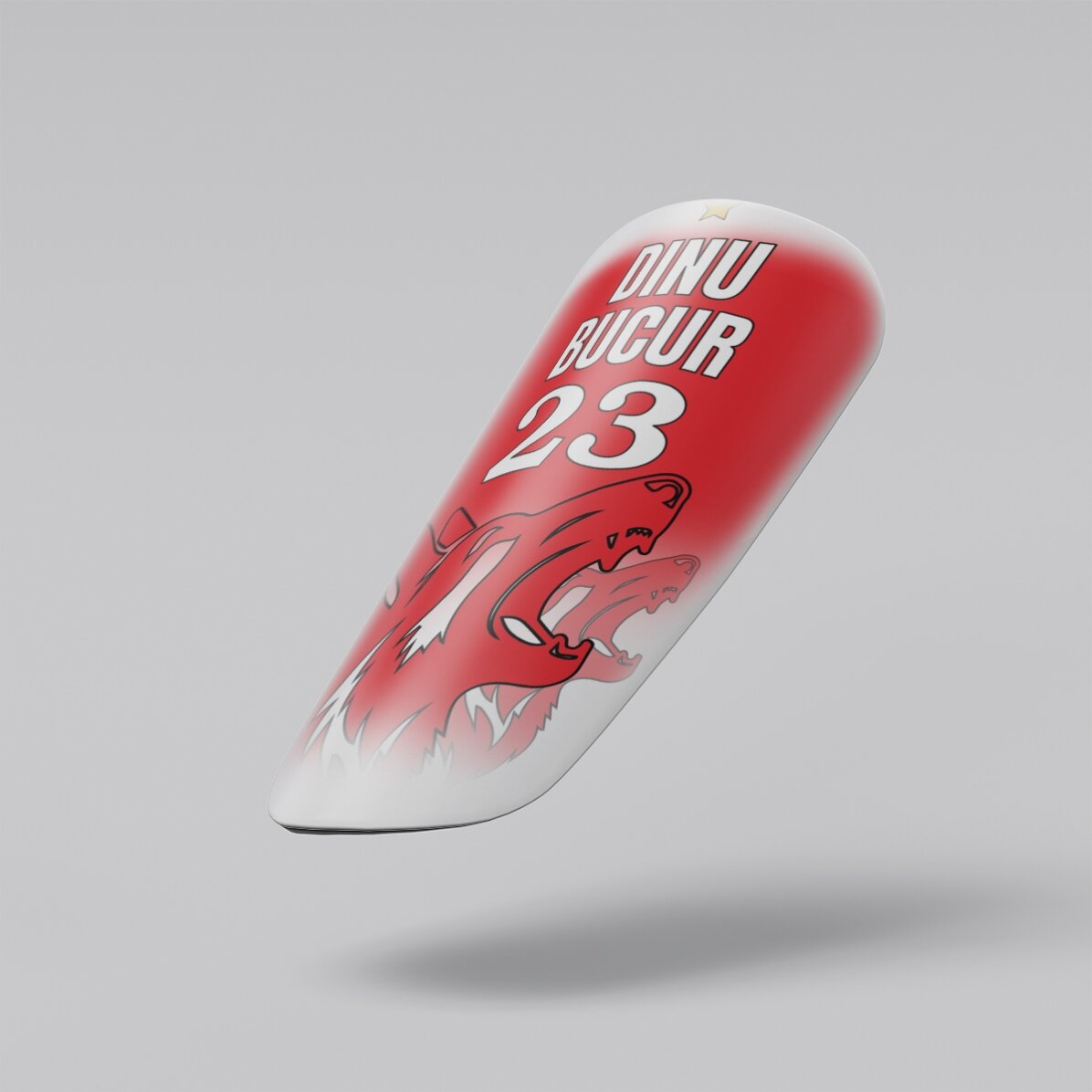 Camisetas de fútbol personalizadas con texto - Rojo y blanco