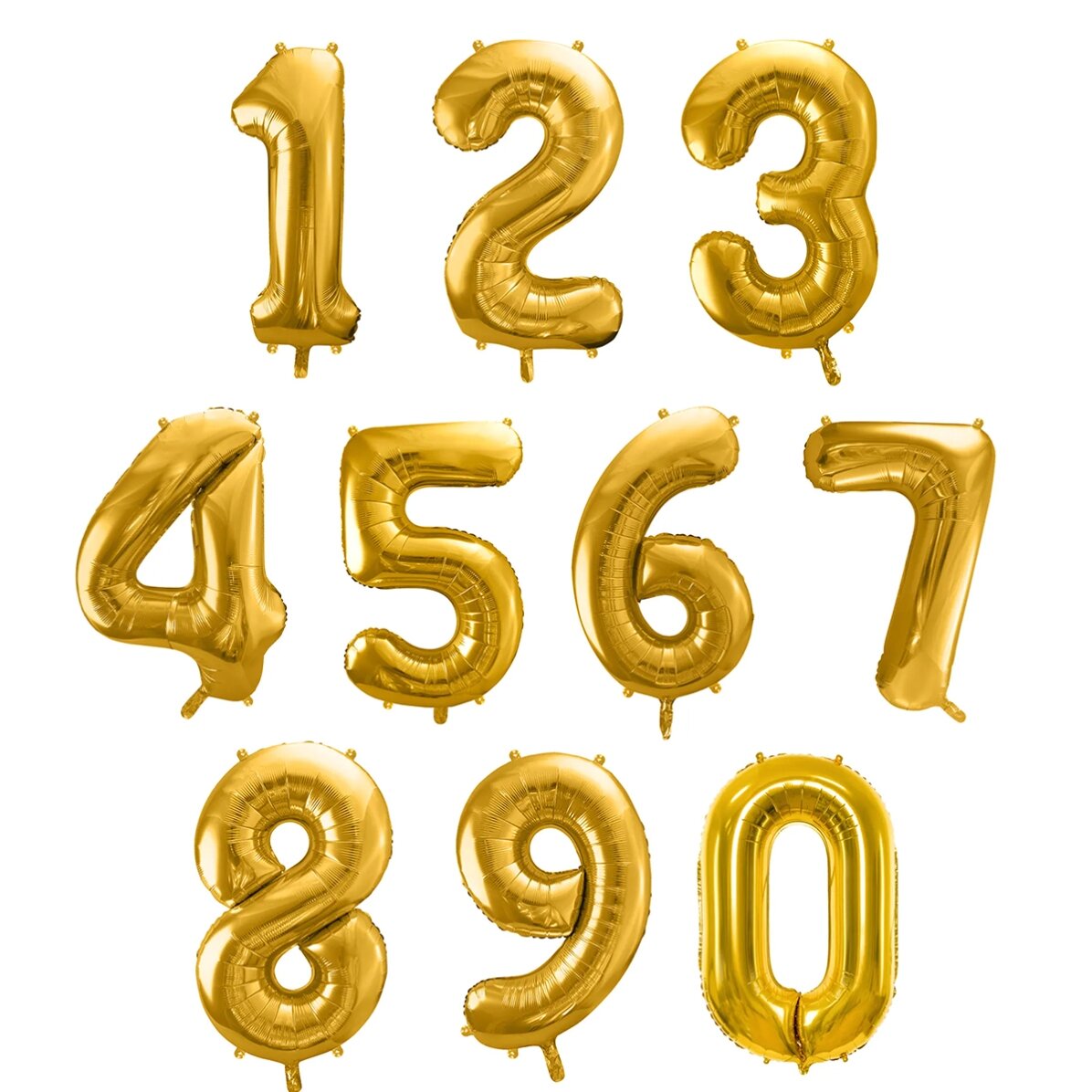 Globos - Cifras doradas de 86 cm