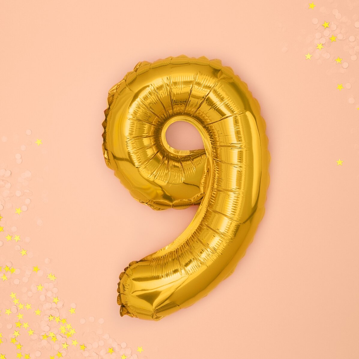 Globos - Cifras doradas de 35 cm