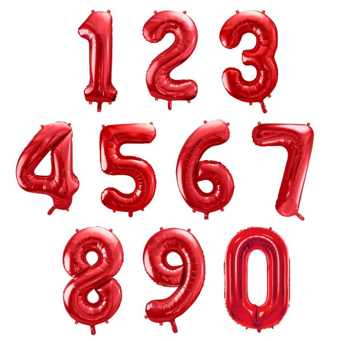 Globos - Cifras rojas de 86 cm