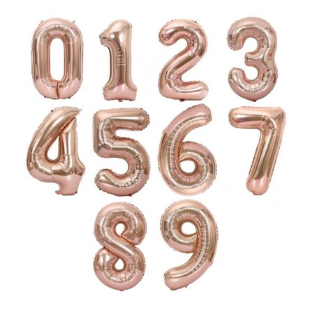 Balloons - Pink numbers 35cm