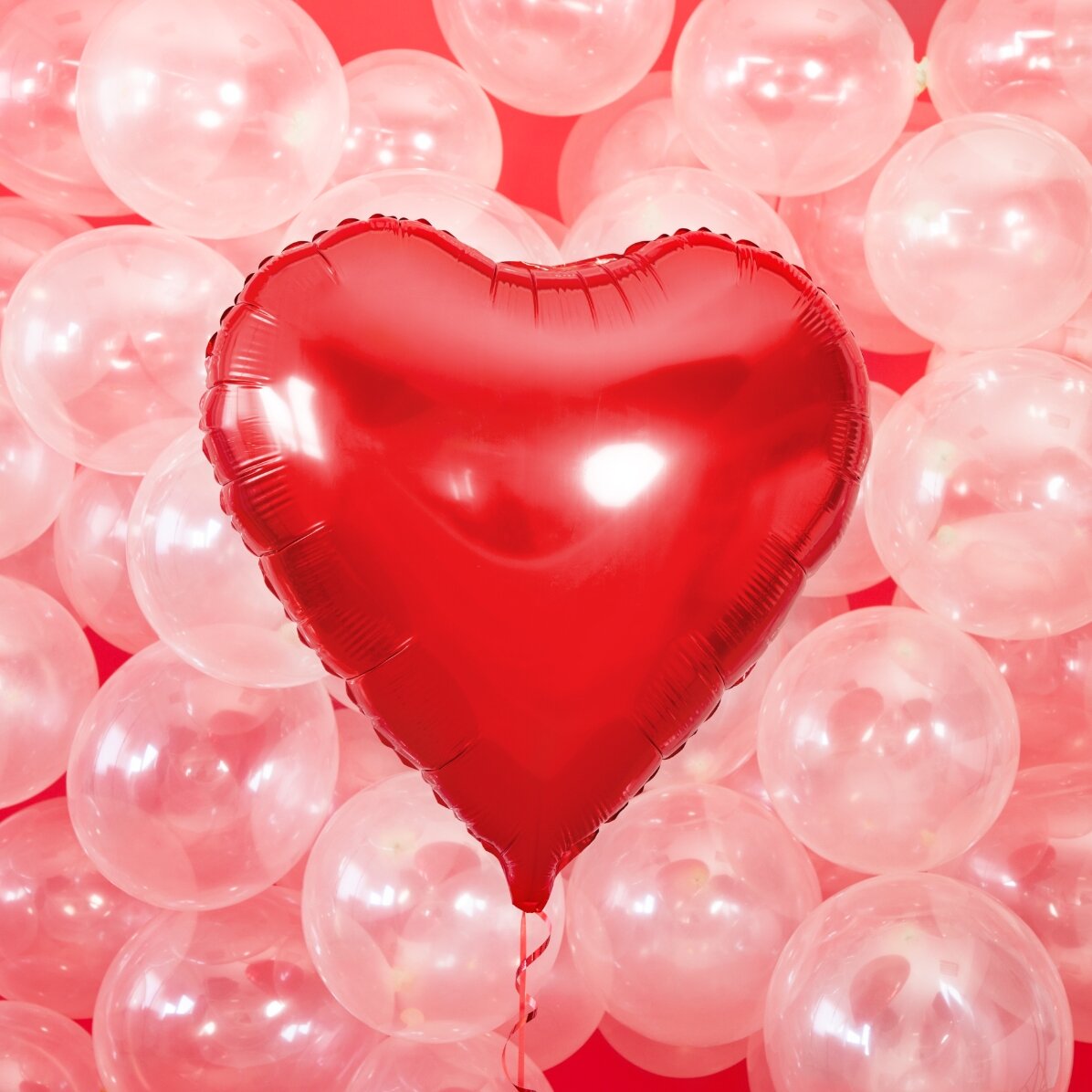 Globo - Corazón rojo, 45 cm