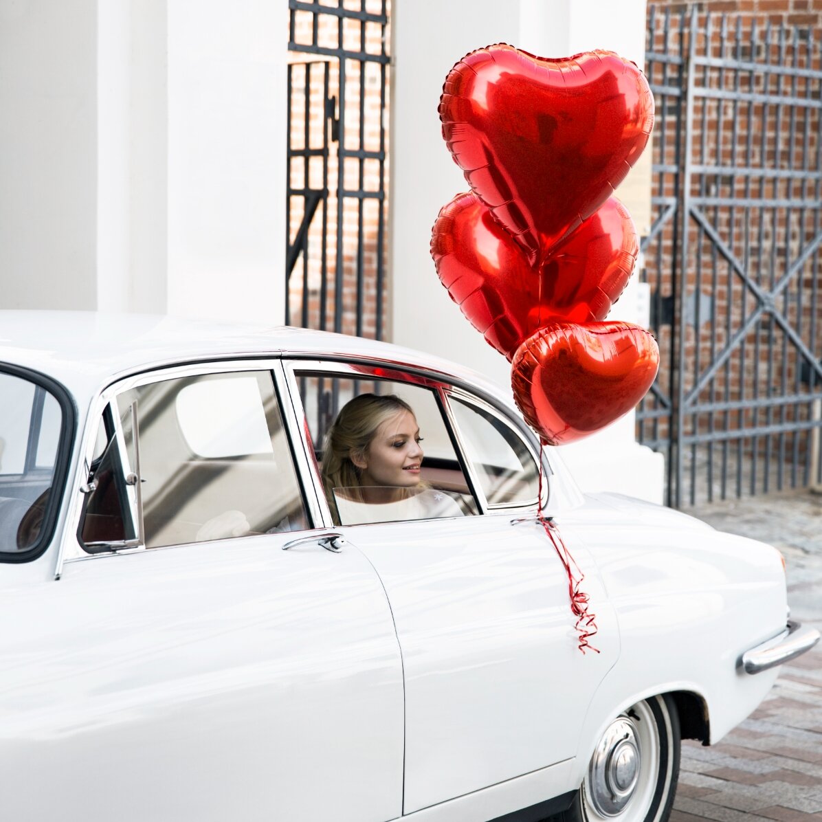 Globo - Corazón rojo, 61 cm