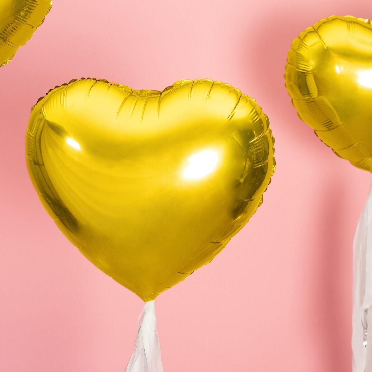 Globo - Corazón dorado, 45 cm