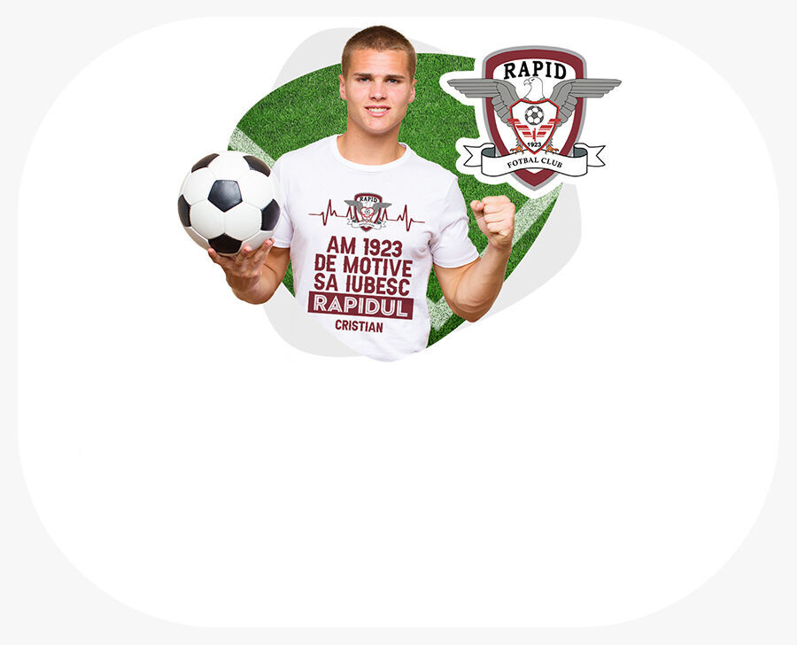 Regalos personalizados con licencia oficial - FC Rapid 1923 de Bucarest