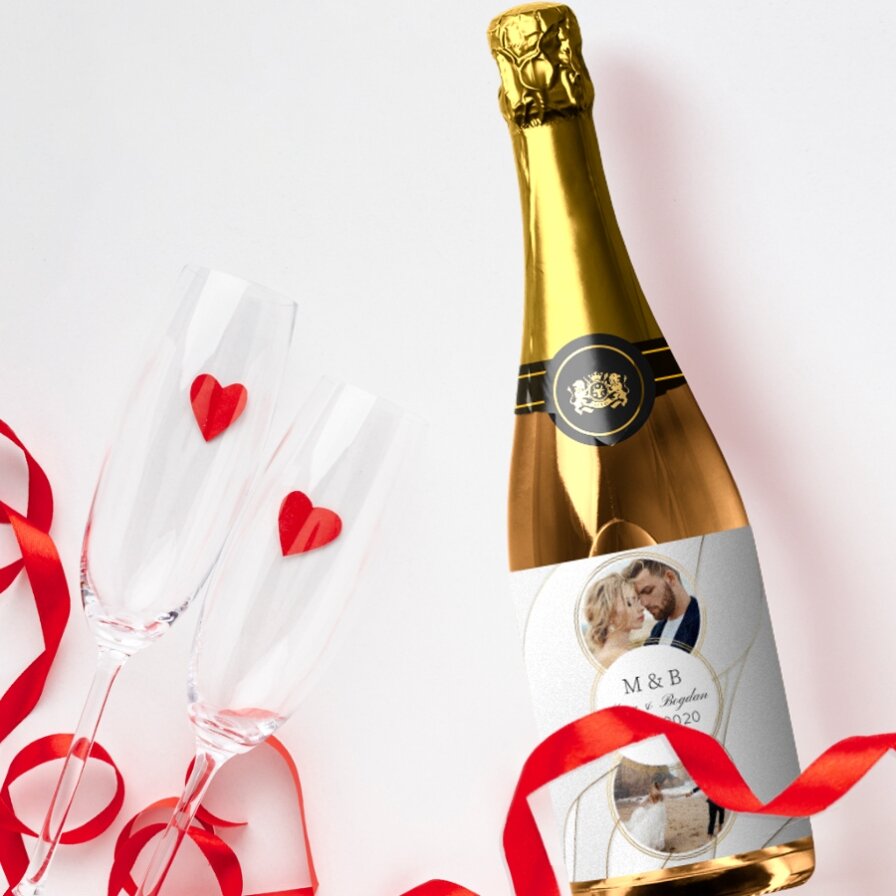 Bebidas personalizadas para el aniversario de una relación