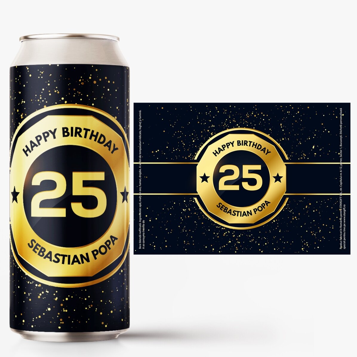 Cerveza en lata personalizada con texto - Birthday Beer