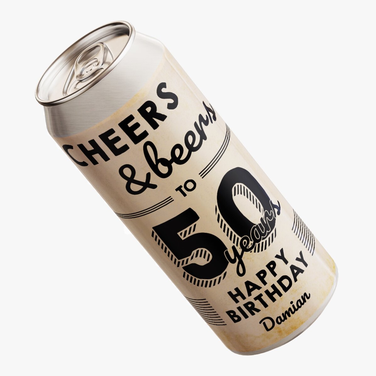 Cerveza en lata personalizada con texto - Cheers & Beers