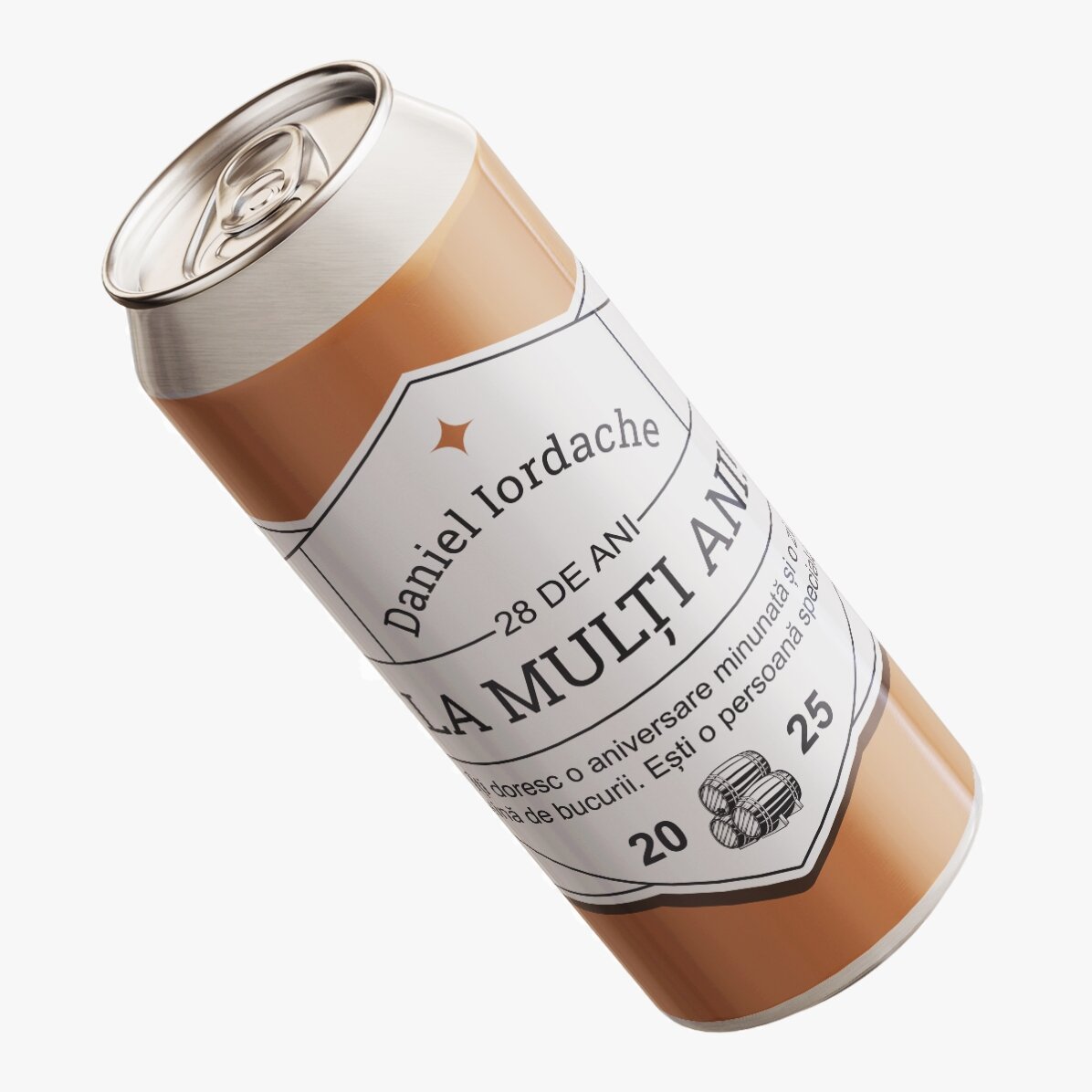 Cerveza en lata personalizada con texto - Classic beer
