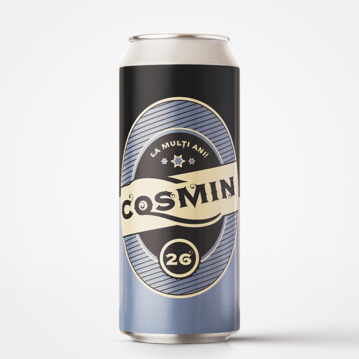 Cerveza en lata personalizada con el texto: «¡Feliz cumpleaños!»