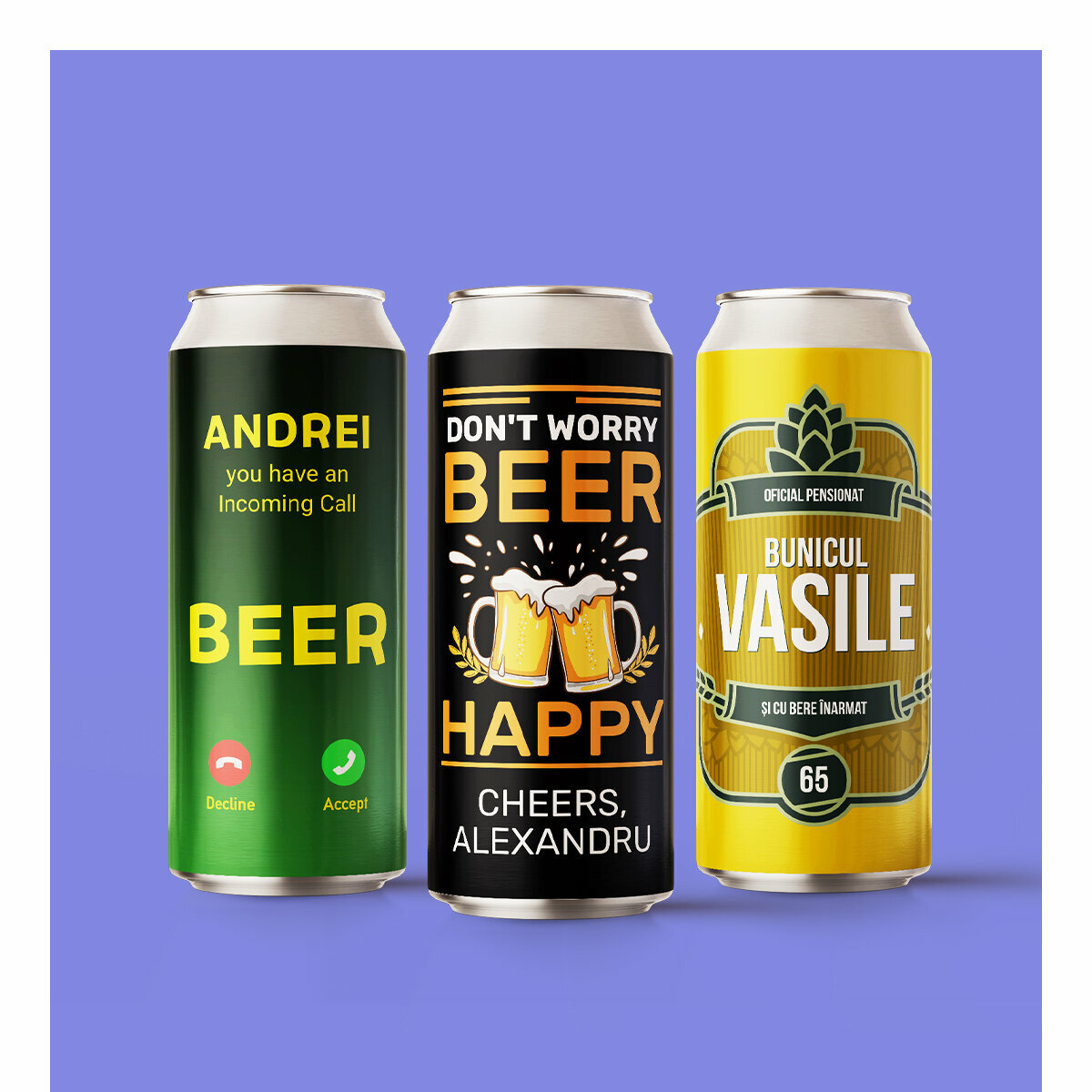 Cerveza en lata personalizada
