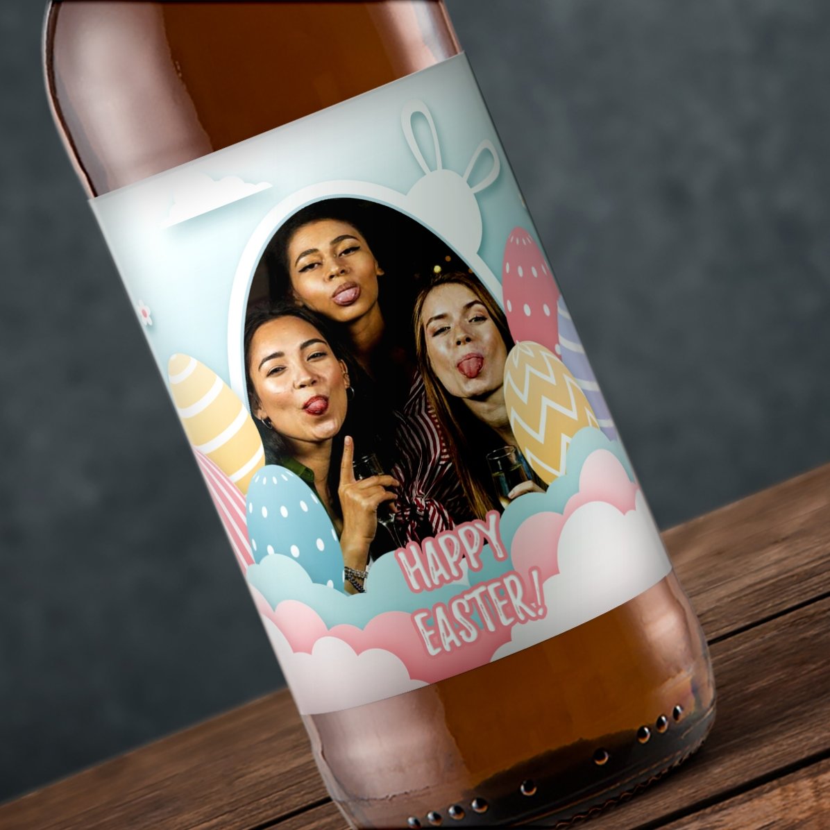 Personalised beer with photo - Happy Easter!