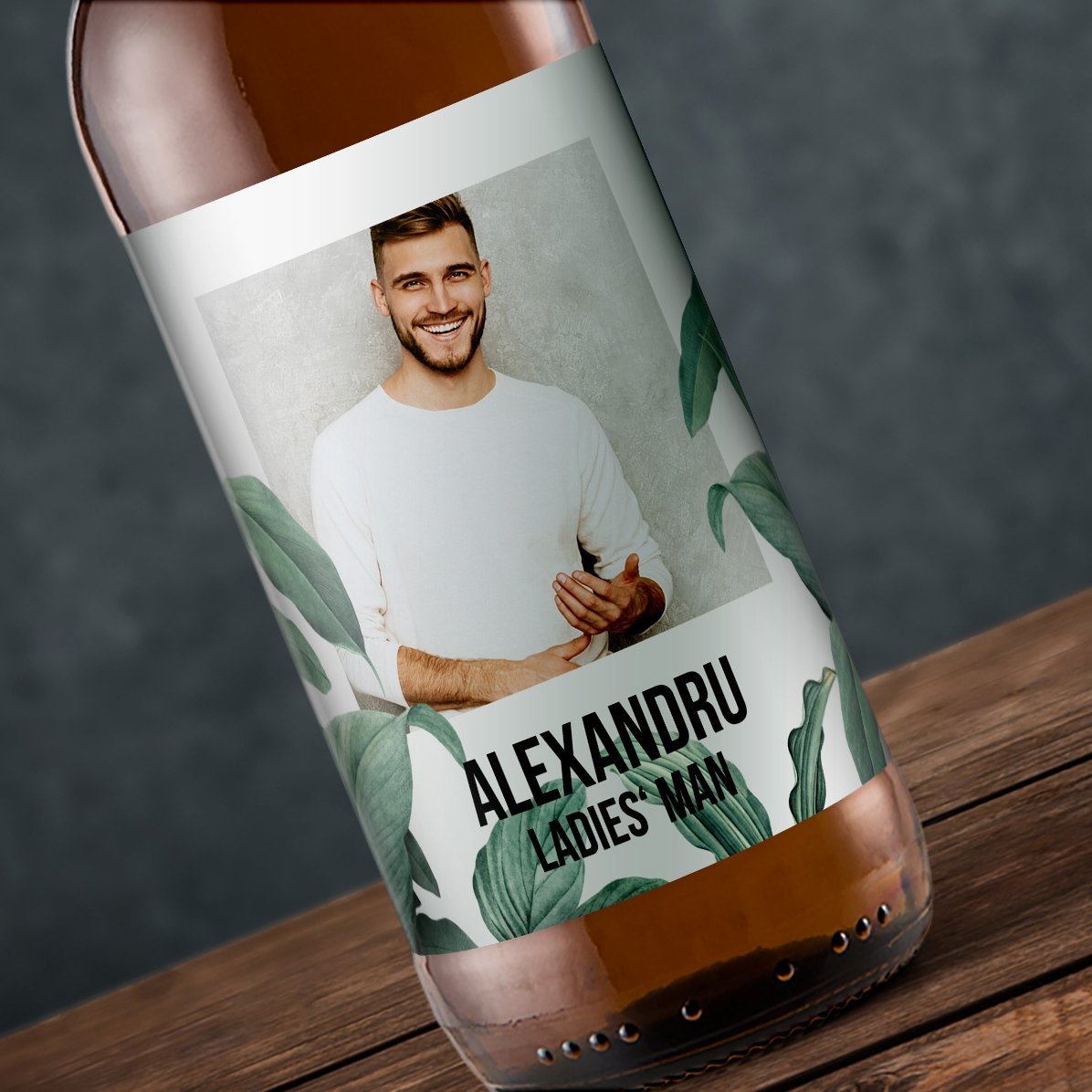 Cerveza personalizada con foto y texto - Folliage