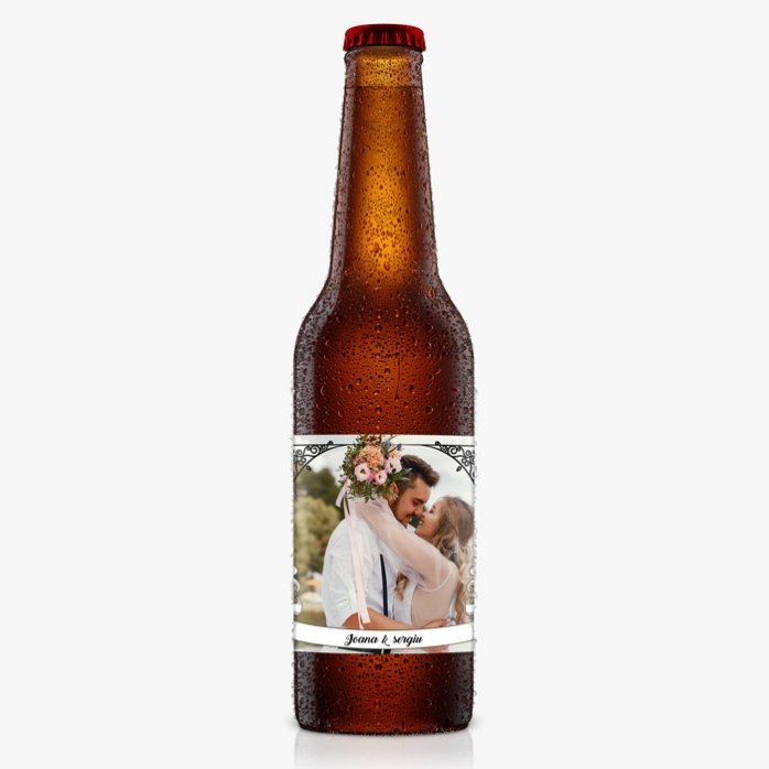 Cerveza personalizada con foto y texto