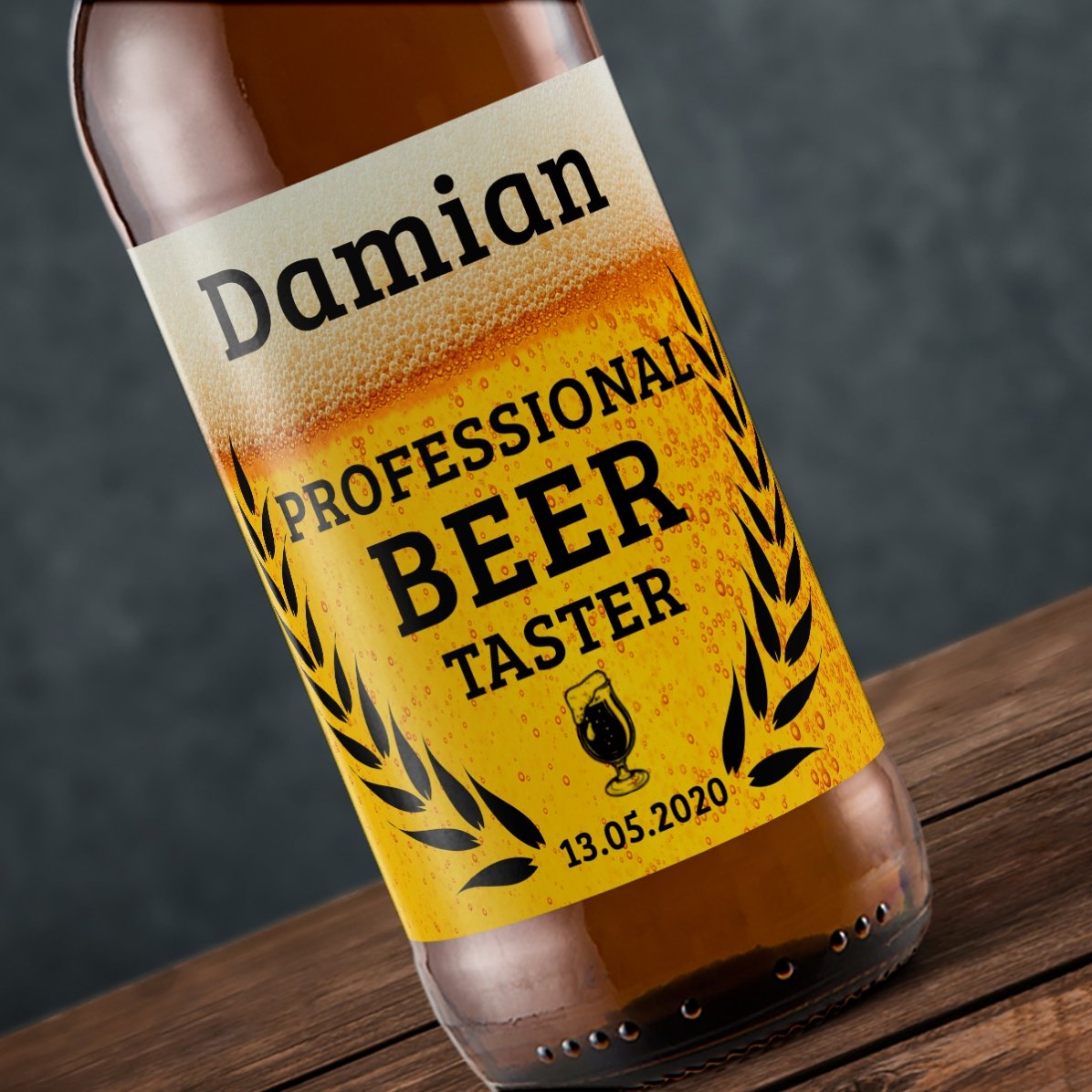 Cerveza personalizada con texto - Beer taster