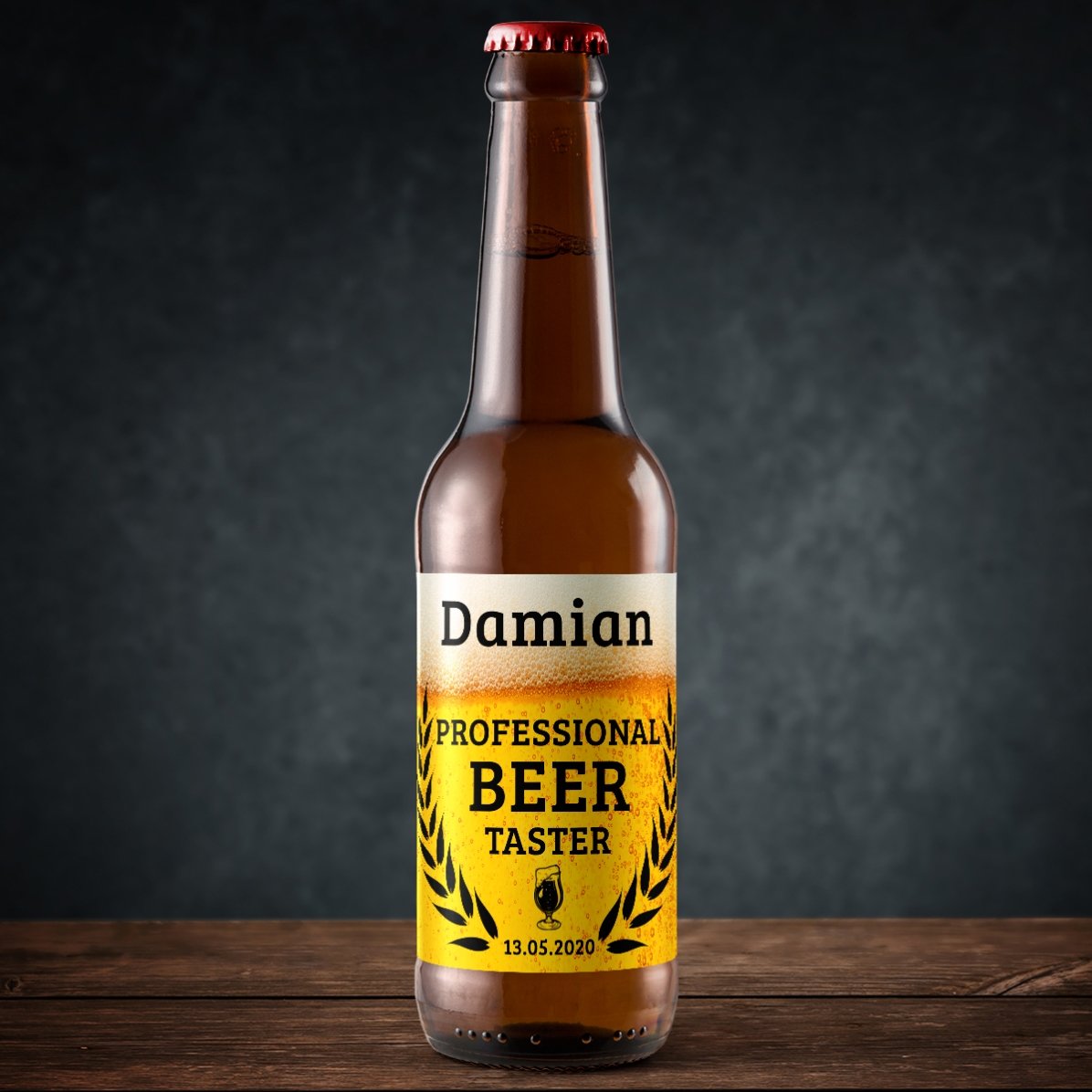 Cerveza personalizada con texto - Beer taster