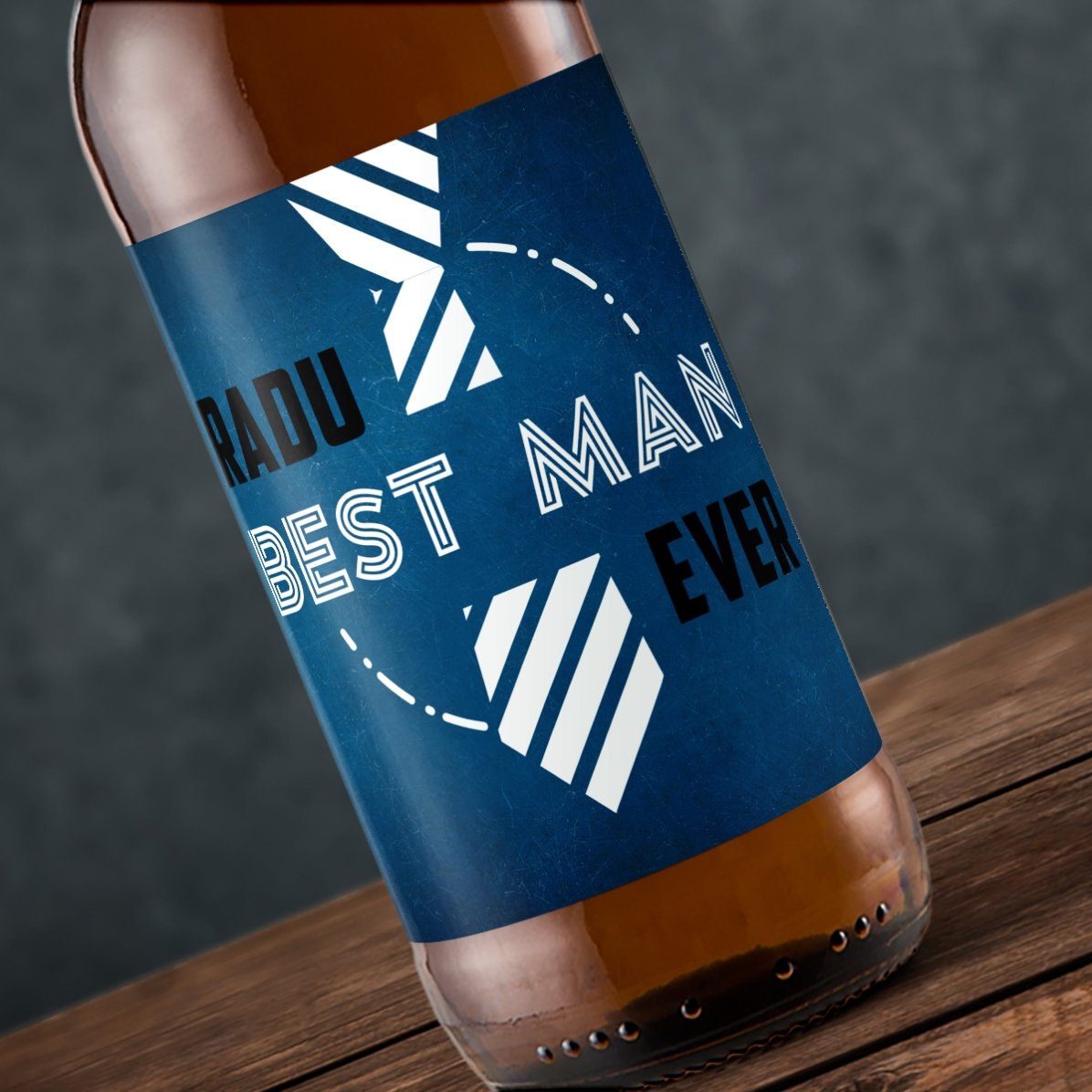 Cerveza personalizada con texto - Padrino de boda