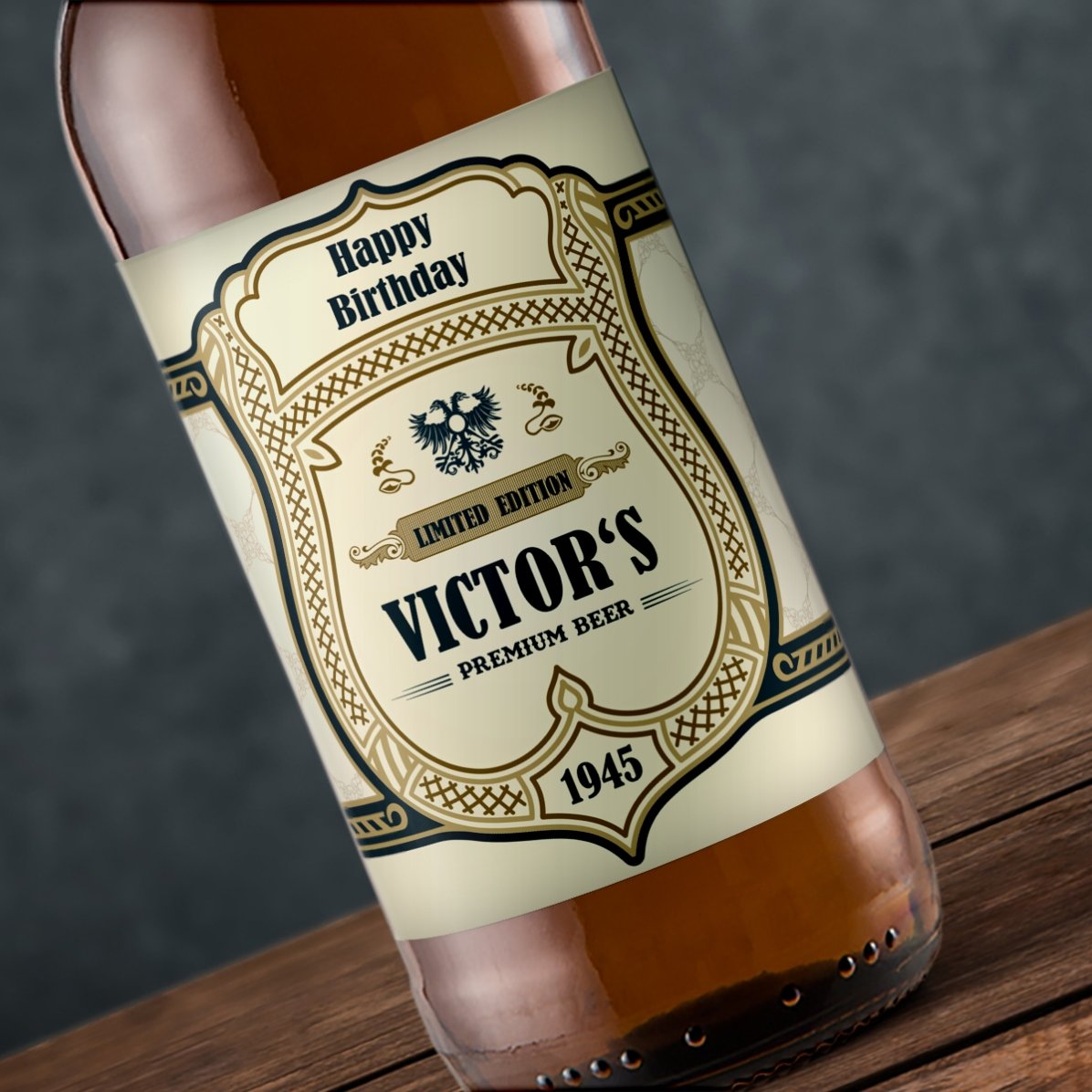 Cerveza personalizada con texto - Blazon