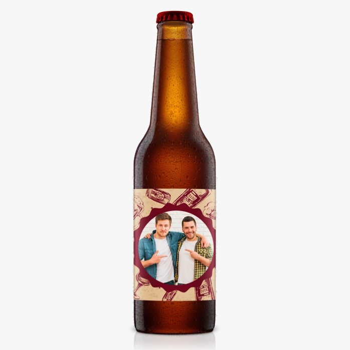 Cerveza personalizada con una foto