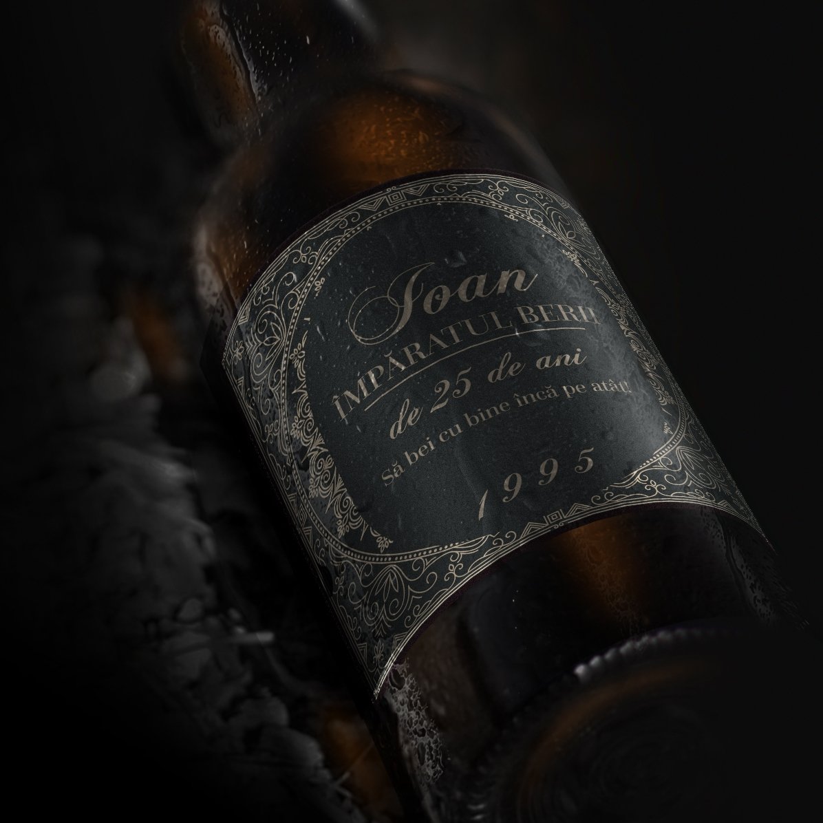 Cerveza personalizada con texto - El emperador de la cerveza