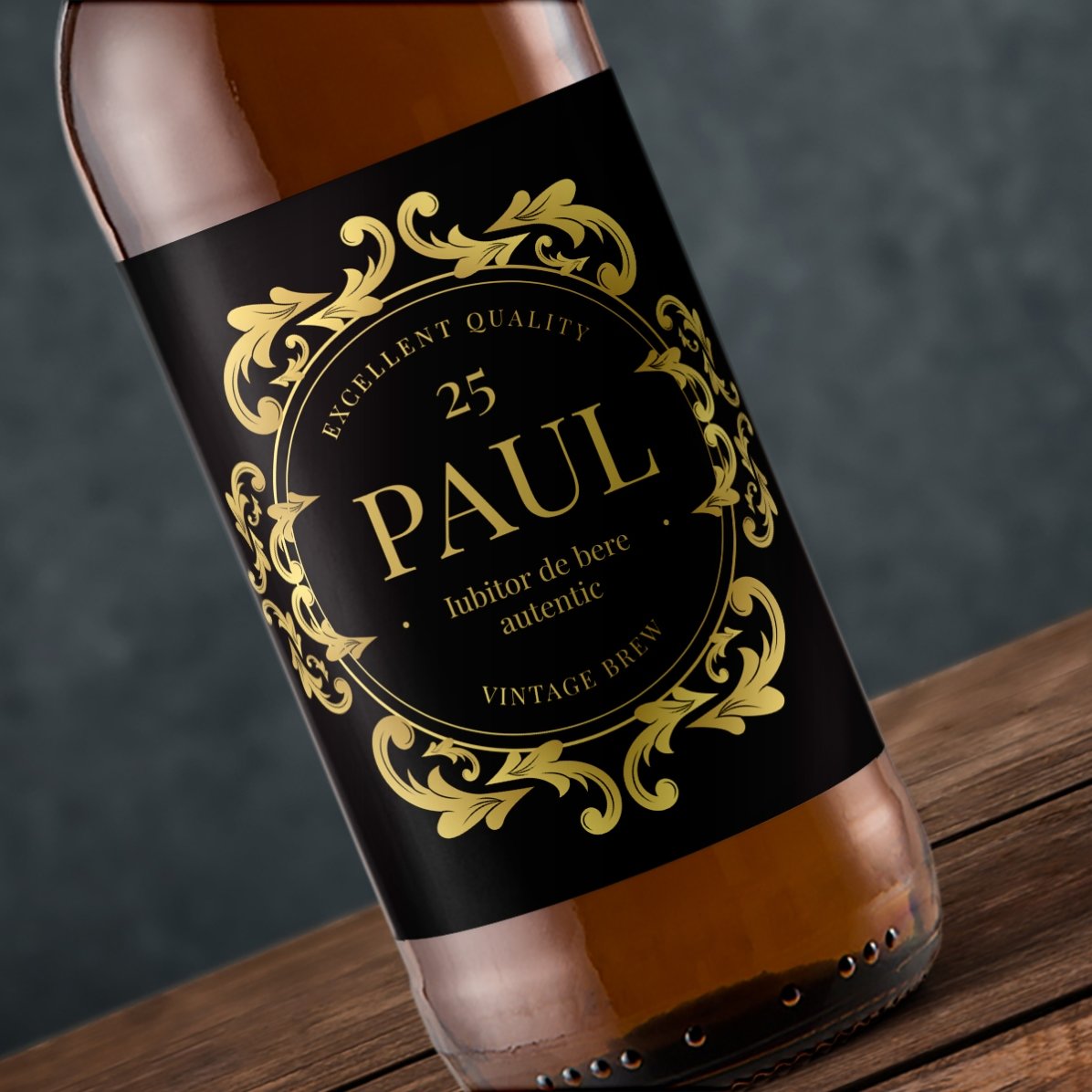 Cerveza personalizada con texto - Amante de la cerveza