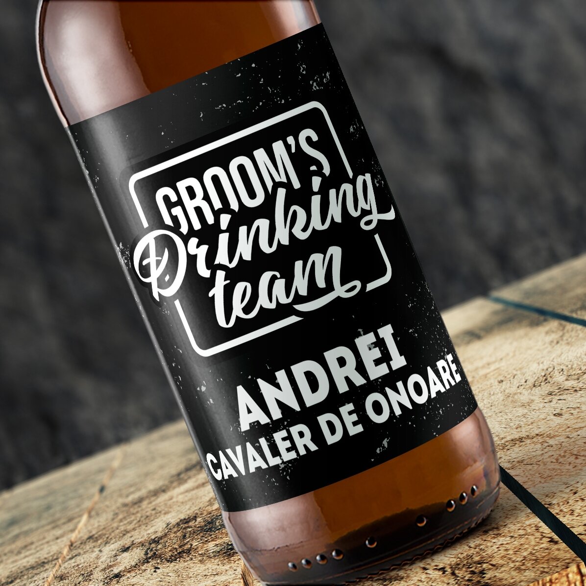 Cerveza personalizada con texto para la despedida de soltero - Groom