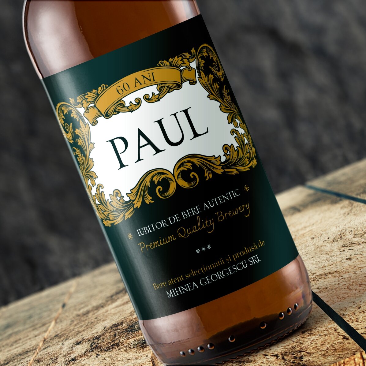 Cerveza personalizada con texto - Royal 60