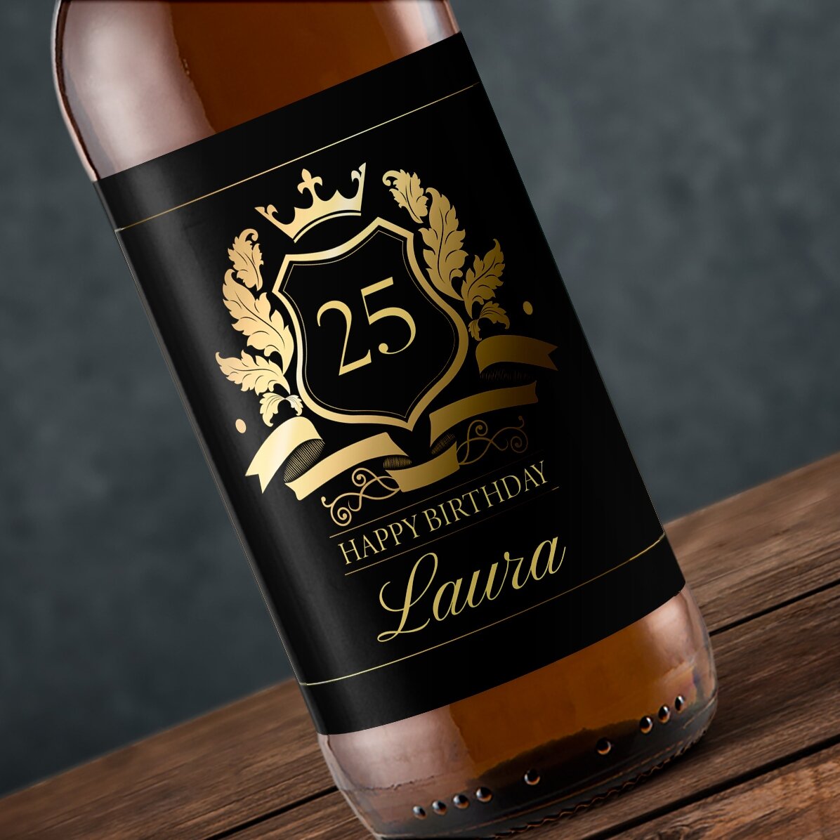 Cerveza personalizada con texto - Royalty