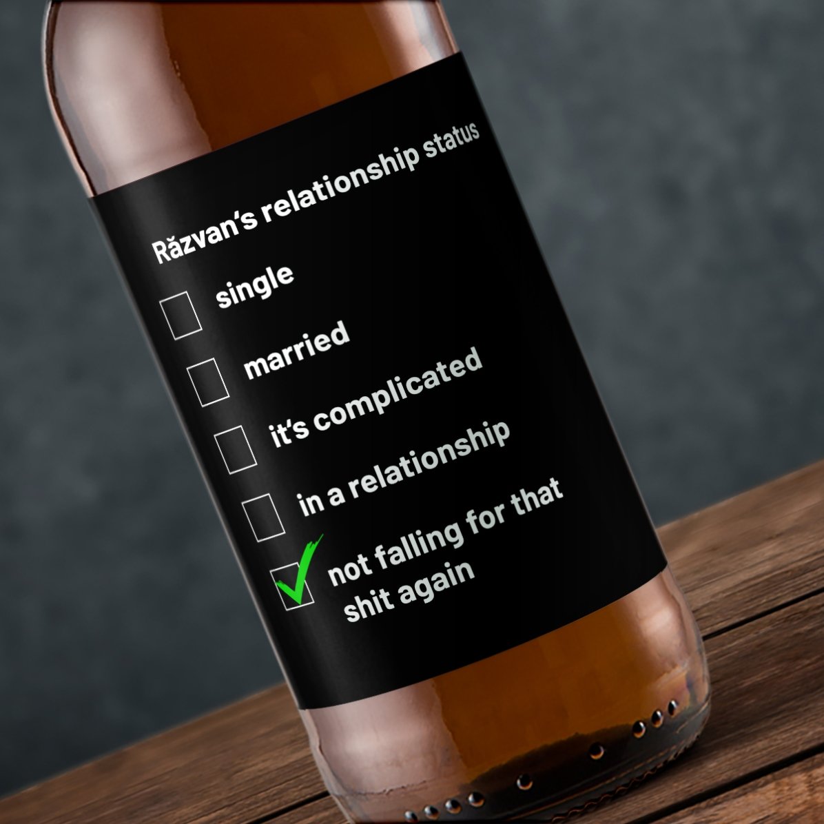 Cerveza personalizada con texto - Individual