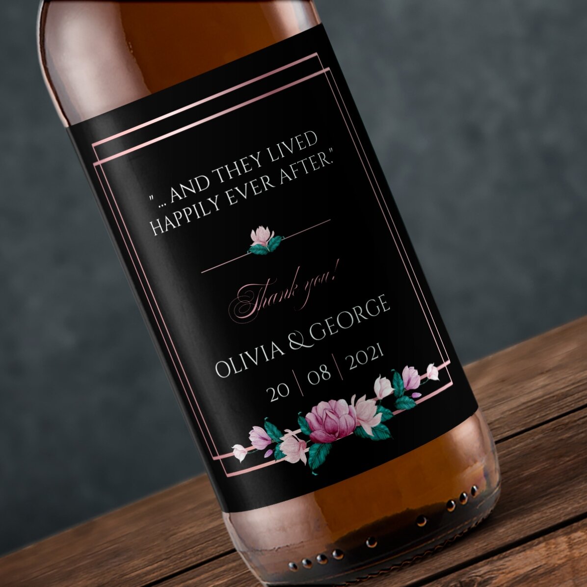 Personalised beer with text - Wedding