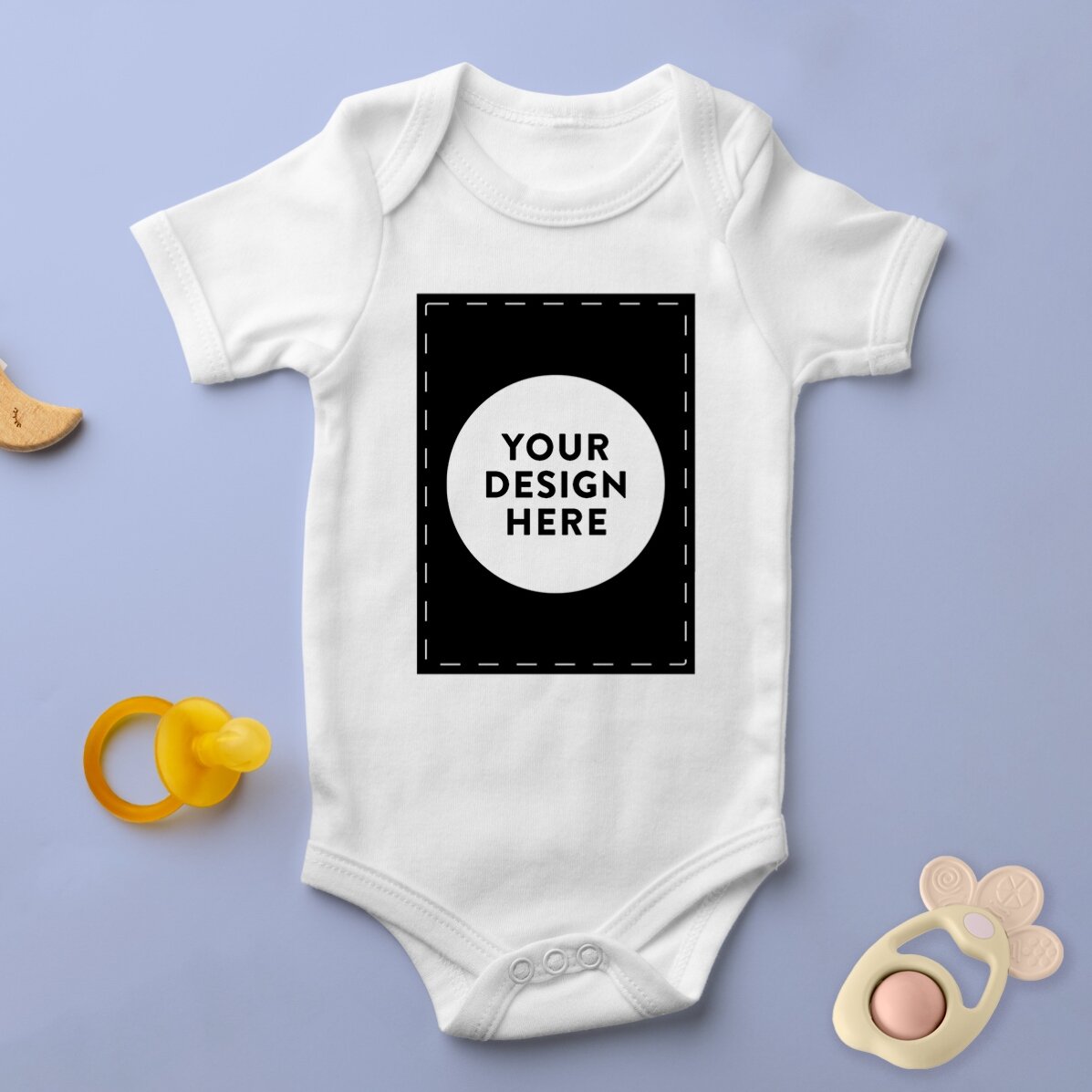 Personalised baby bodysuit with your portrait graphic