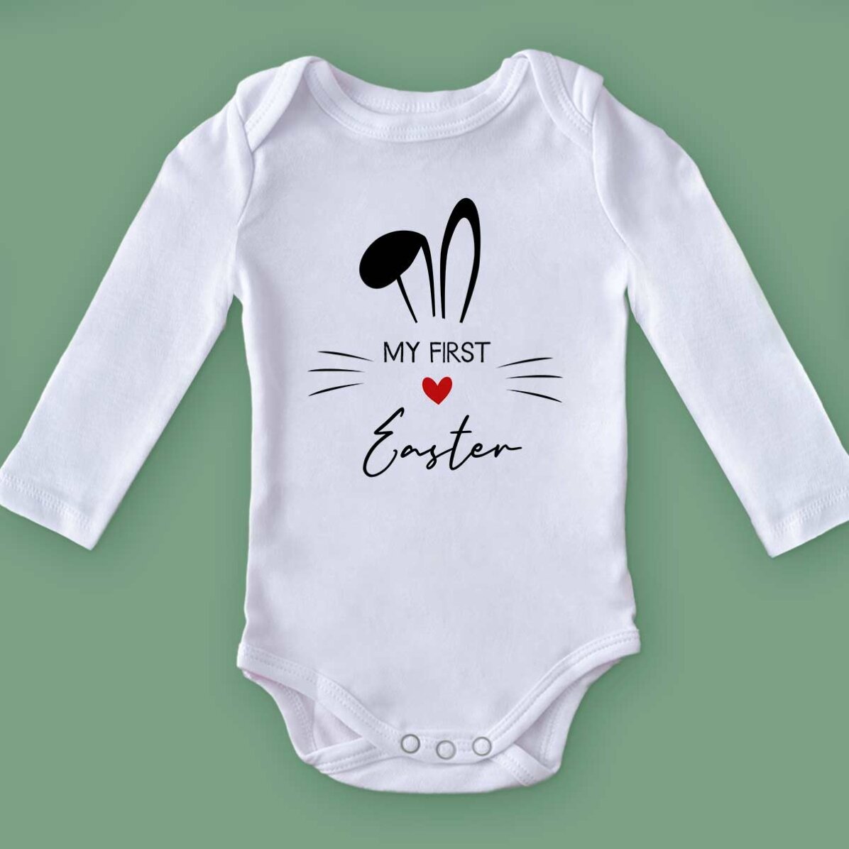 Body para niños personalizado con mensaje - First Easter