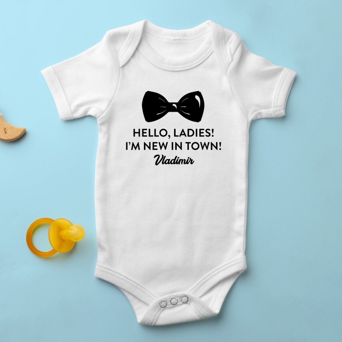 Body para niños personalizado con mensaje - Papion