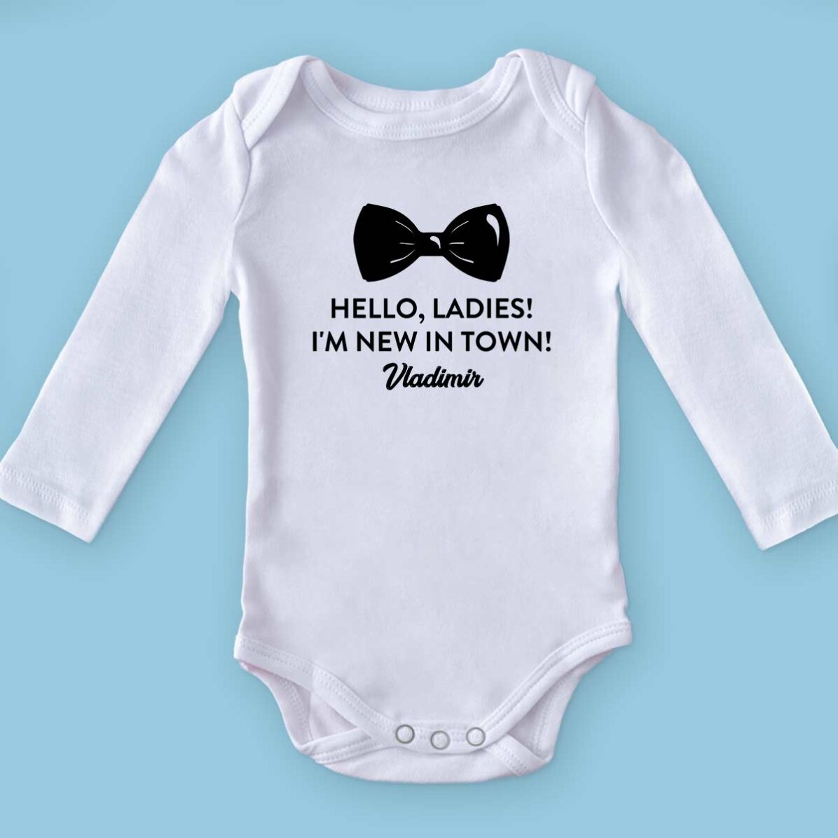 Body para niños personalizado con mensaje - Papion