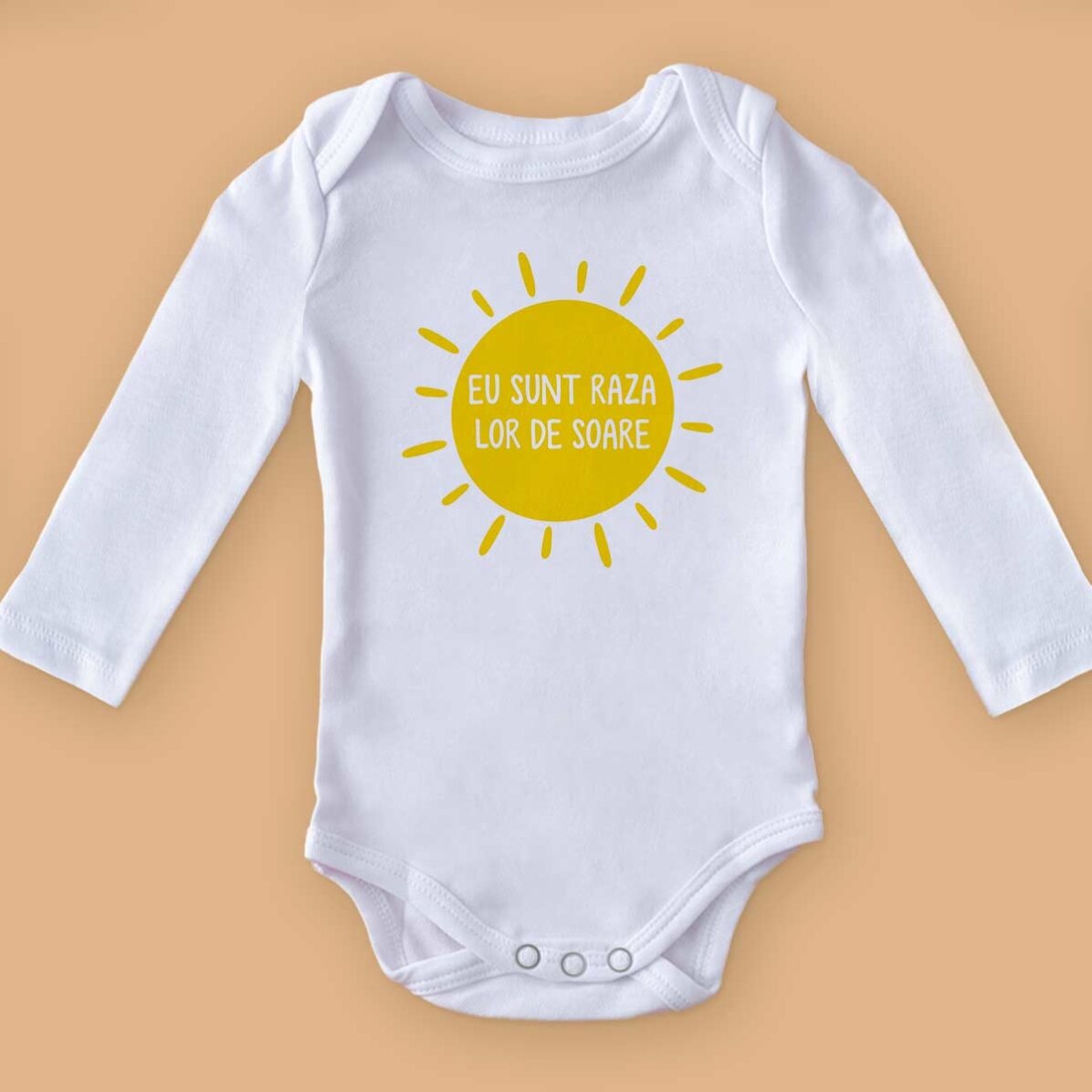 Body para niños personalizado con mensaje - Rayo de sol
