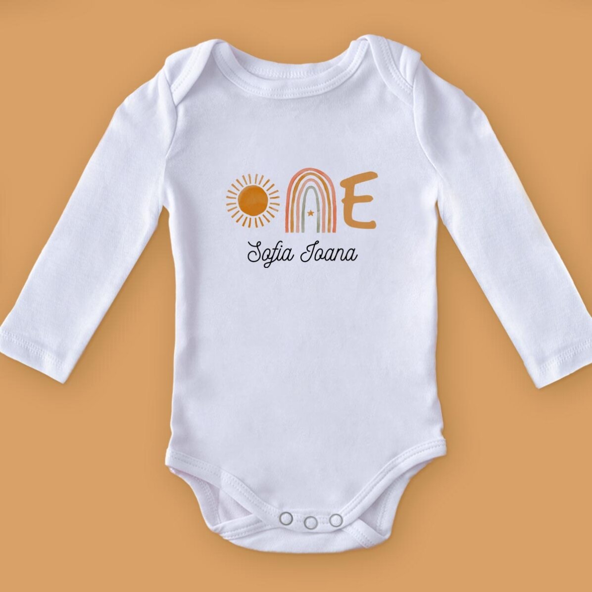 Body para niños personalizado con nombre - ONE