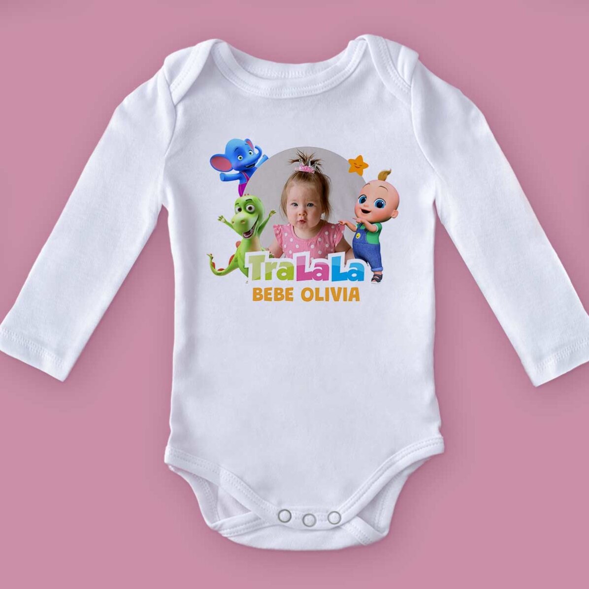 Body para niños personalizado con nombre y foto - TraLaLa