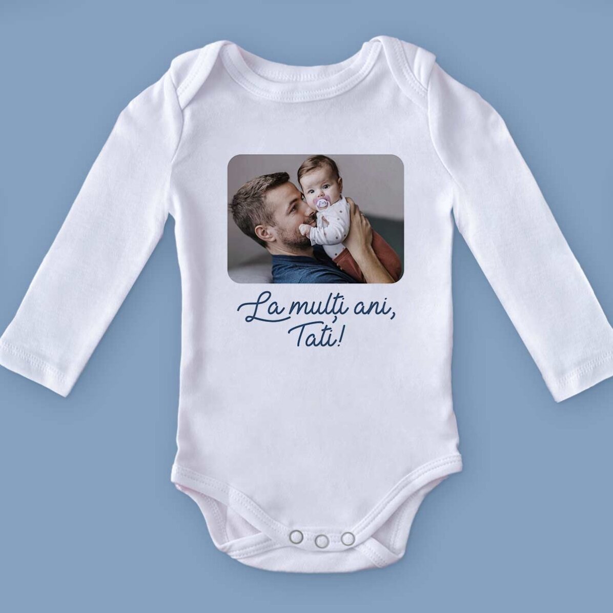 Body para niños personalizado con una foto y un texto