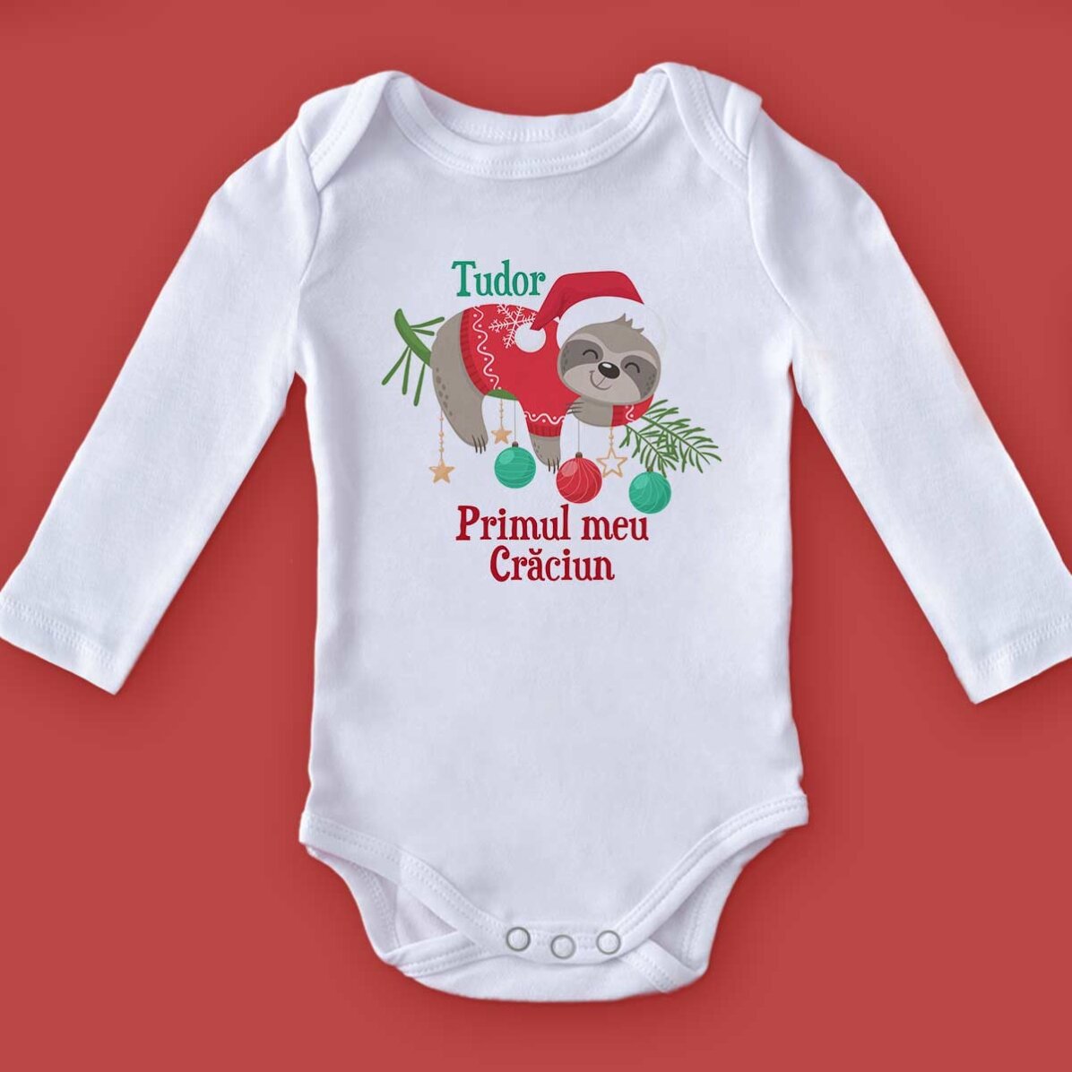 Body para niños personalizado con texto - Lenes de Navidad