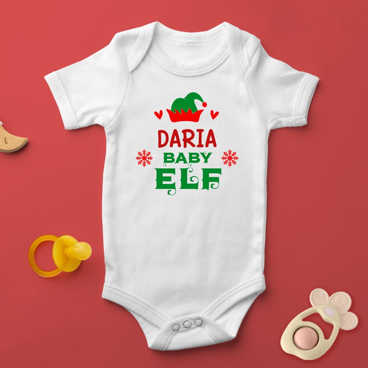 Body para niños personalizado con texto - Little elf