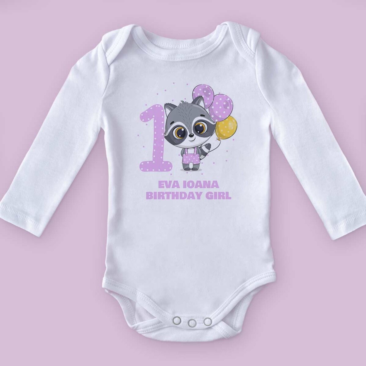 Body para niños personalizado con la edad y el nombre - Cumpleaños