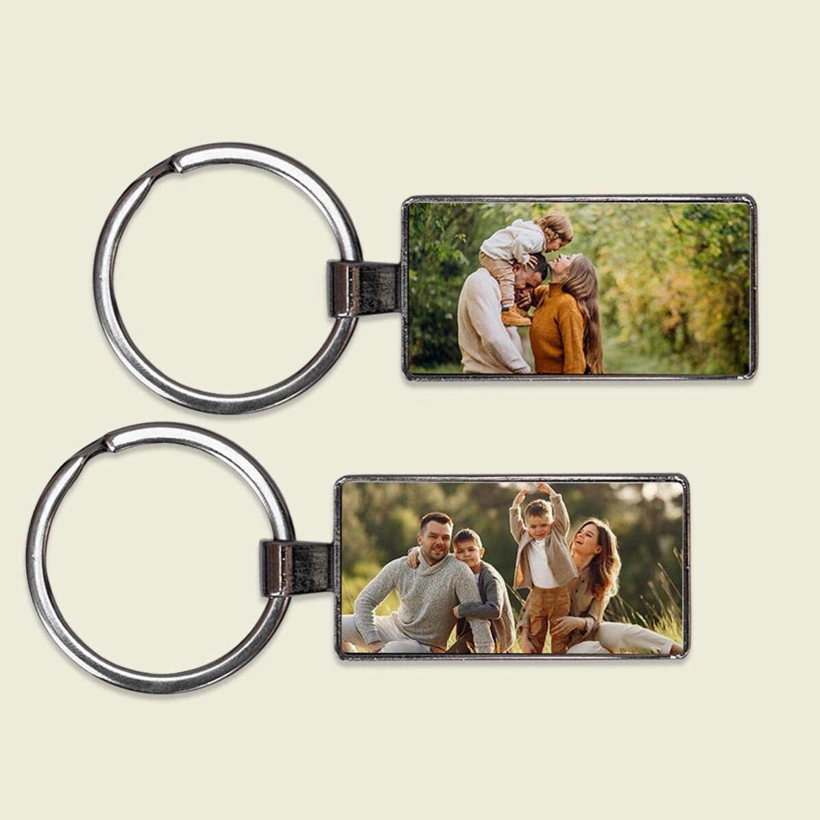 Llavero personalizado con 2 fotos