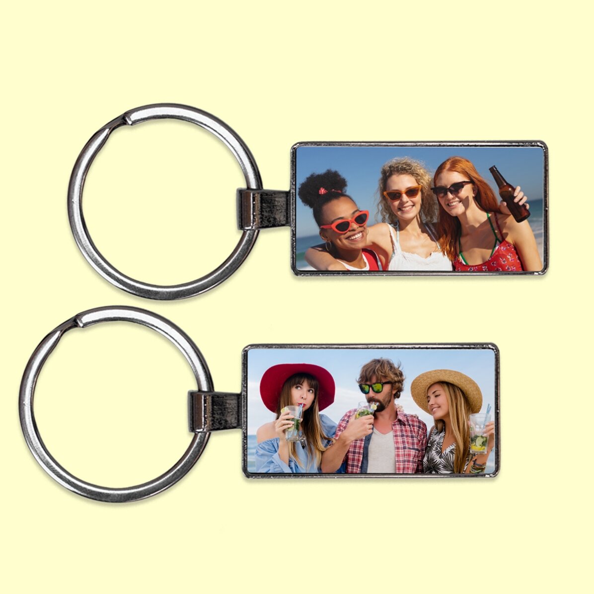 Llavero personalizado con 2 fotos