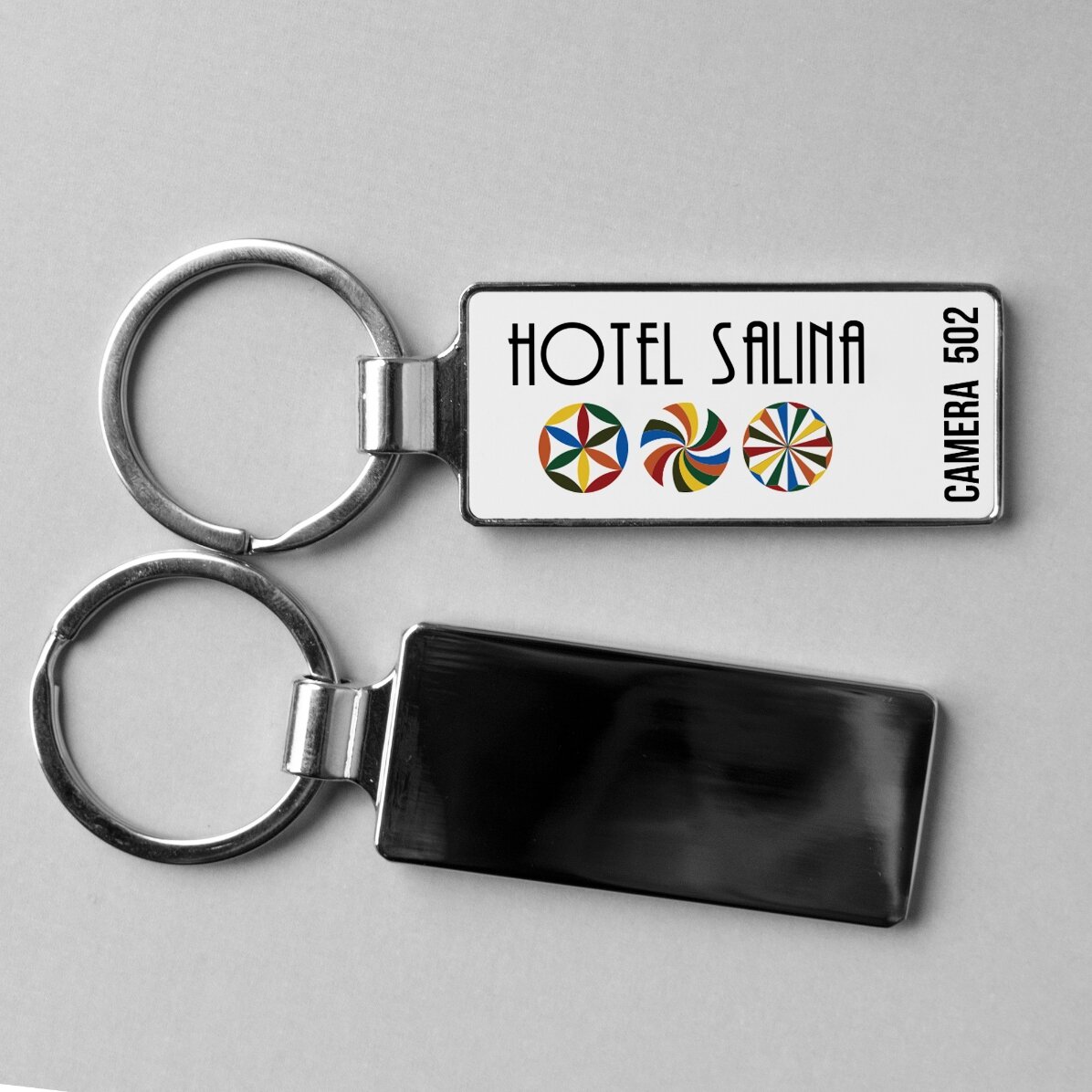 Llavero personalizado con logotipo y texto
