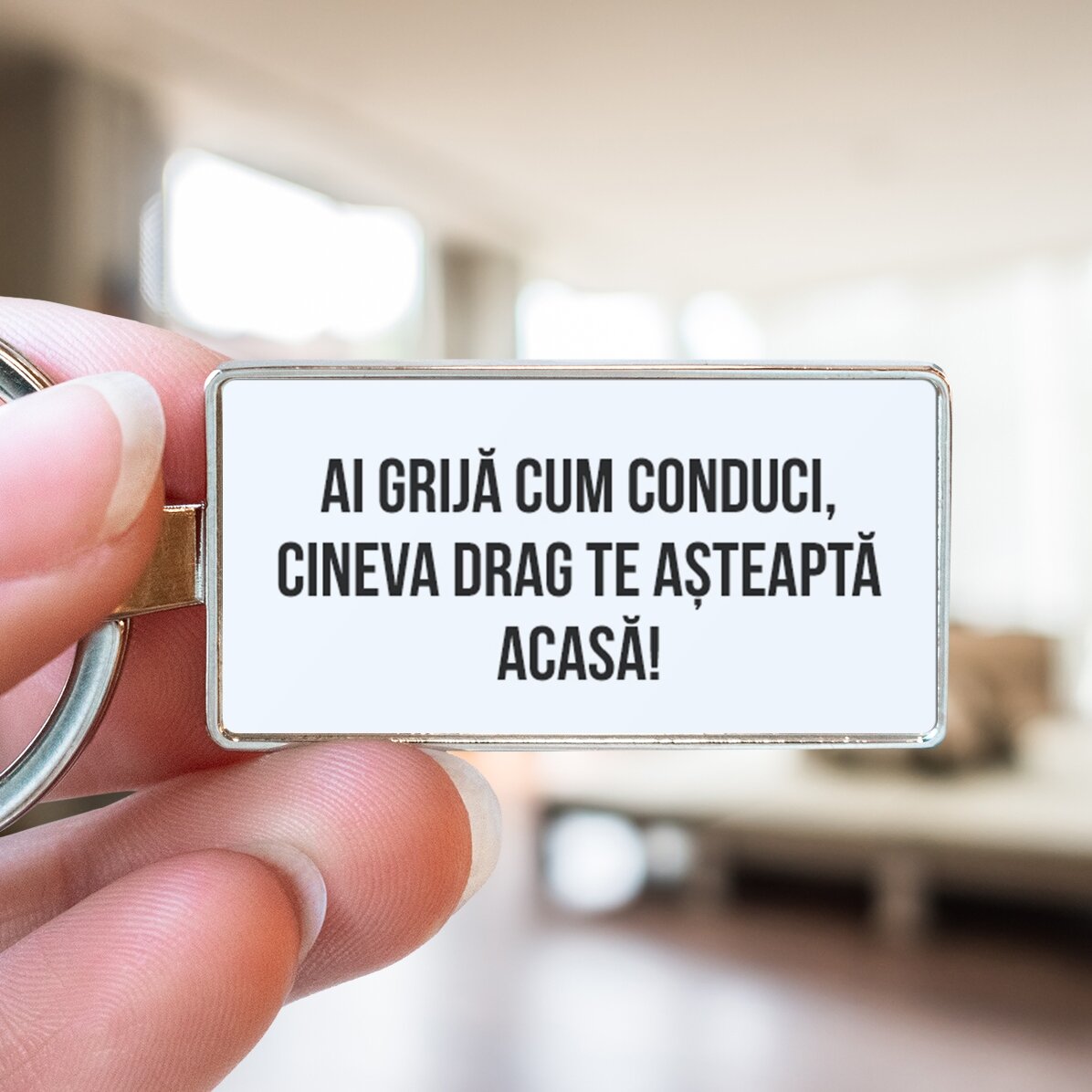Llavero personalizado con texto y foto - Corazón