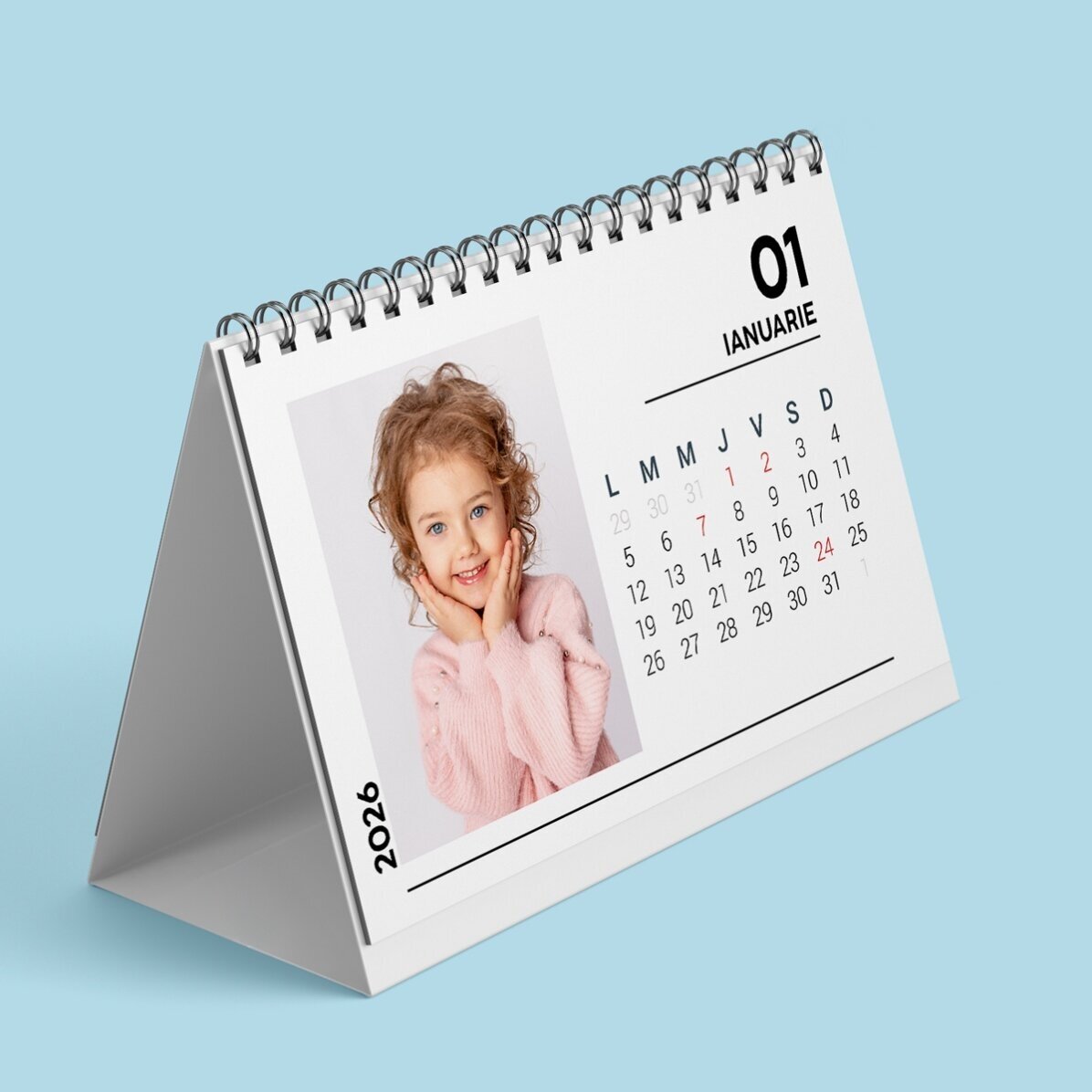 Calendario de escritorio personalizado con fotos