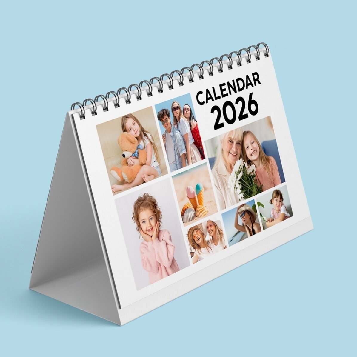 Calendario de escritorio personalizado con fotos