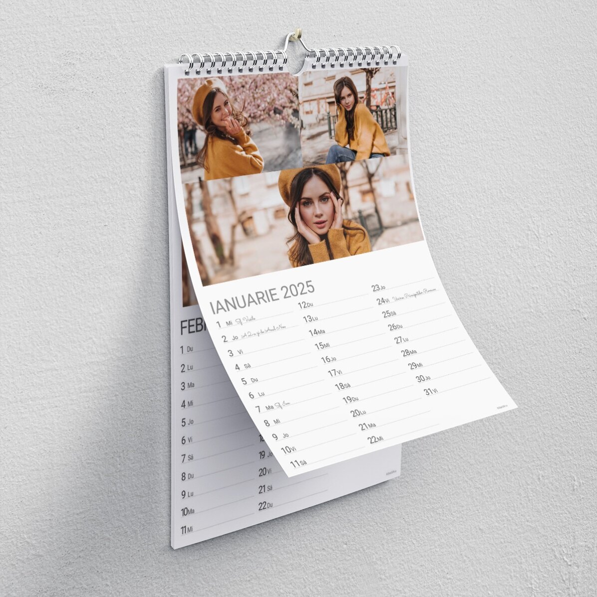 Calendario personalizado con fotos y mensaje: «Cada día, el mejor día»